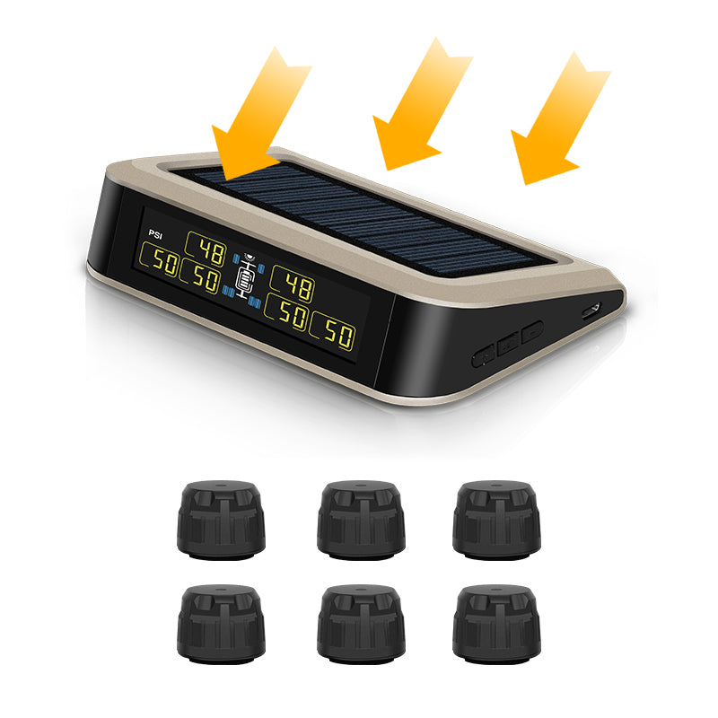 Wireless Tyre Pressure Monitoring System (TPMS) – 6 Sensor Kit for Caravan, Trailer & Truck